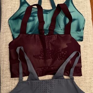 Three sports bras